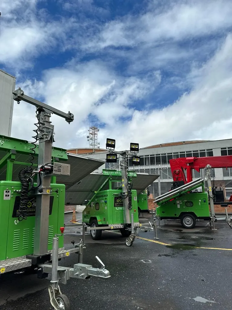 Energía con cero emisiones de CO2 en cualquier lugar para iluminación en eventos y más