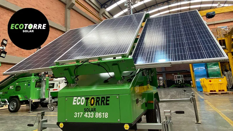 Torres solares moviles, venta, alquiler y renta colombia