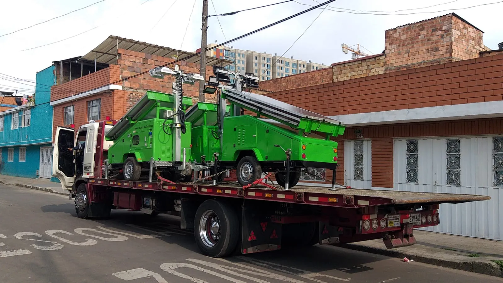 Torres solares moviles, venta, alquiler y renta colombia