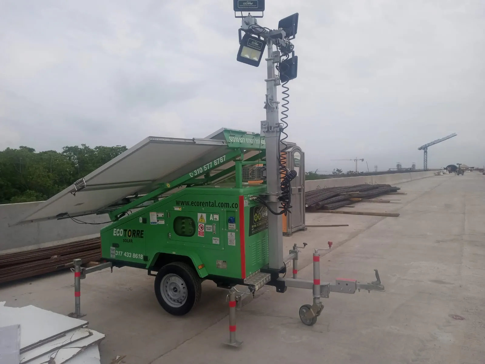 Beneficios de elegir torres de iluminación solar.