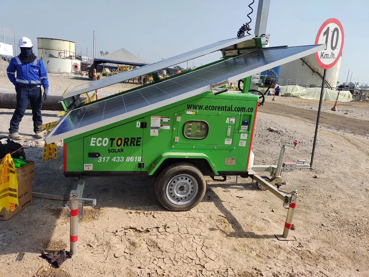 Soluciones de Energía Móvil: Iluminación Sostenible con Torres Solares