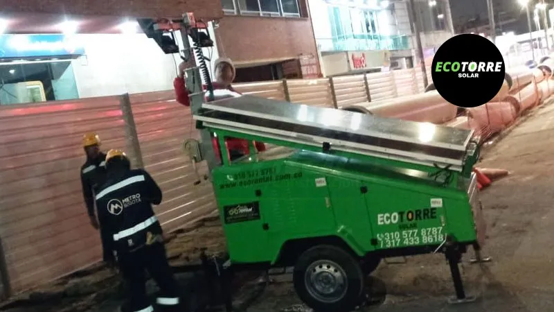 Torres solares moviles, venta, alquiler y renta colombia