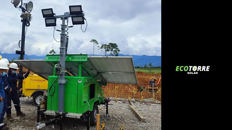 Torres solares moviles, venta, alquiler y renta colombia